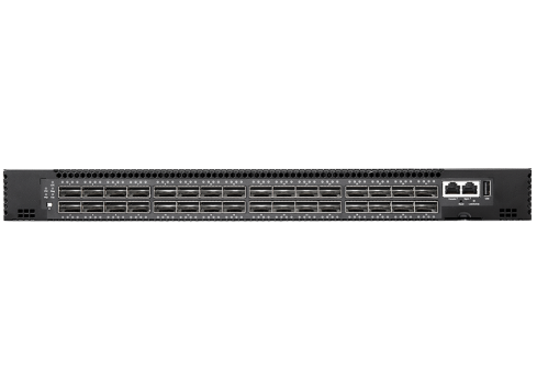 Edgecore AS7712-32X-O-12V-B 32-Port 100GbE QSFP28 Open Network Switch, 12V DC Power Input, Back-to-Front Airflow