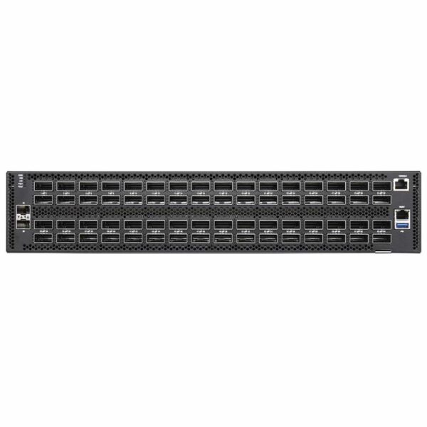 Edgecore AS9736-64D 64-Port 400G QSFP56-DD Data Center Switch (Front-to-Rear Airflow, Dual AC Power)