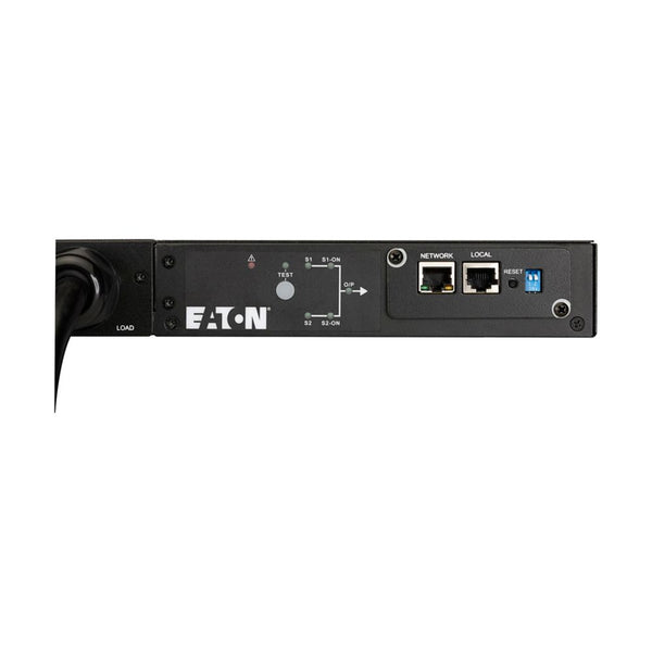Eaton EATS120 Automatic Transfer Switch (ATS) Rack PDU, 1U, 120V 16A, (2) 5-20P Inputs, (10) 5-20R Outlets, 6 ft Cord