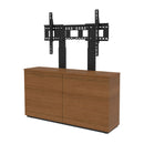 AVTEQ Thin 2-Bay Credenza, Single Display, Veneer Finish (CRED2VTHIN-S)