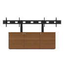 AVTEQ Thin 3-Bay Credenza, Dual 80–86″ Display Mount, 12RU (Laminate)