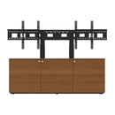 AVTEQ Thin 3-Bay Credenza, Dual Display Mount, 12RU, Laminate (CRED3LTHIN-D)