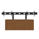 AVTEQ 3-Bay Credenza, Dual Extra-Large 86" Display Mount, 12RU, Laminate
