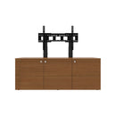 AVTEQ 3-Bay Credenza, Single Display, 12RU – Veneer (CRED3V-S)