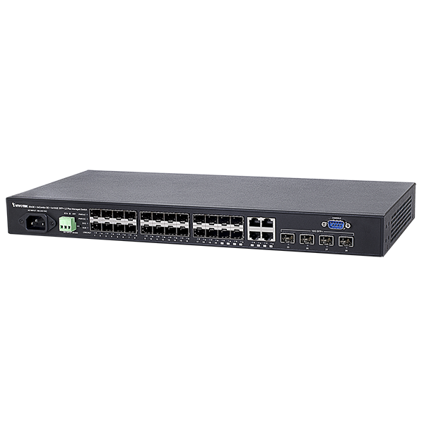 Vivotek AW-GTS-287A 28-Port L2+ Managed Gigabit Switch with 4x10G SFP+ Uplinks