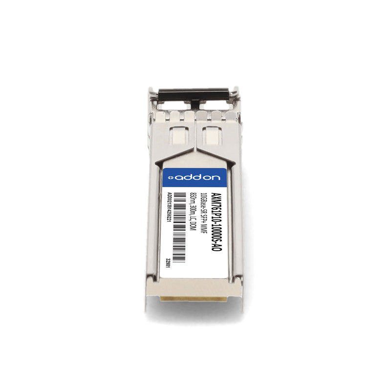 AddOn Netgear® AXM761 Compatible TAA 10GBase-SR SFP+ Transceiver 10-Pack (MMF, 850nm, 300m, LC, DOM)