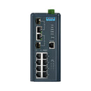 Advantech Industrial Managed PoE Ethernet Switch 8FE + 2 Gigabit Combo Wide Temp (EKI-7710E-2CPI-AE)