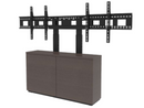 AVTEQ Thin 2-Bay Credenza with Dual Display Mount, Laminate Finish (CRED2LTHIN-D)