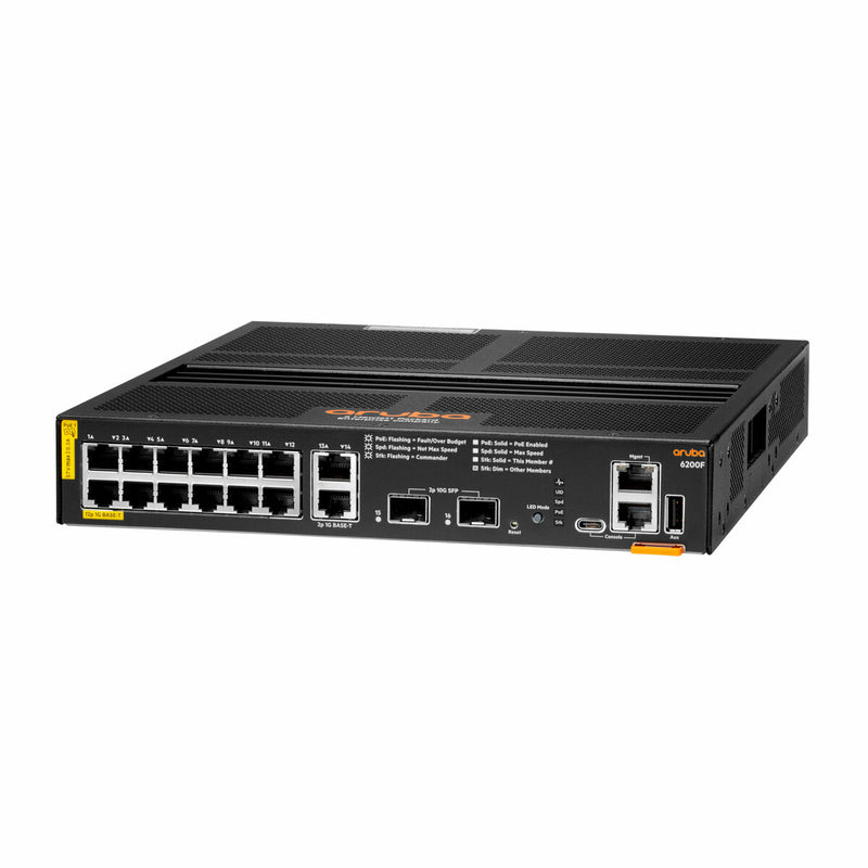 HPE Aruba Networking CX 6200F 12G Class4 PoE 2G/2SFP+ 139W Switch (R8Q72A