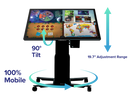 ClearTouch Mini Convertible Electric Stand for 7000XE 43" Panel