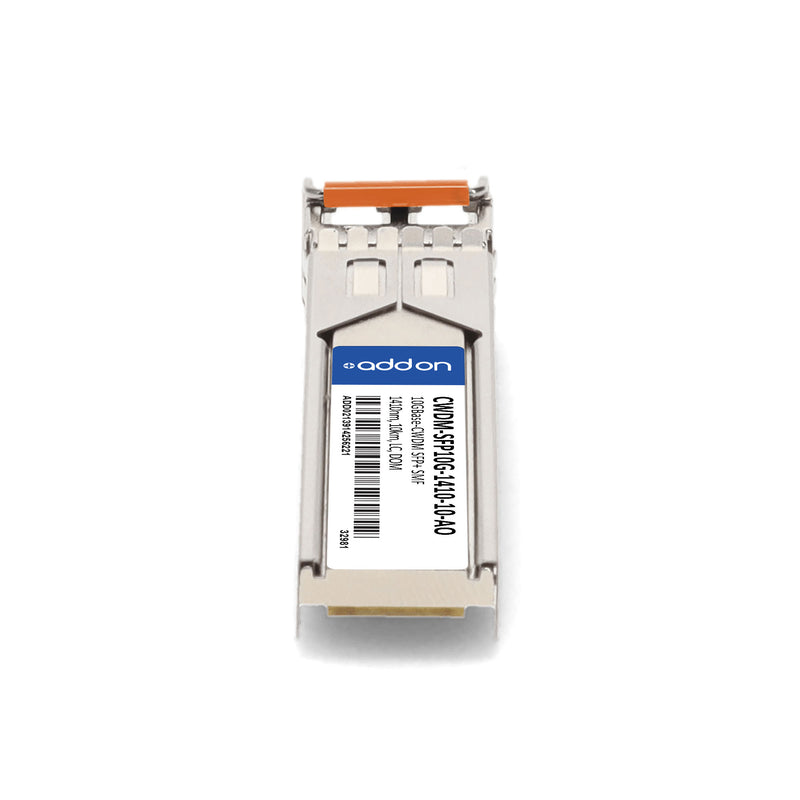 AddOn Cisco® CWDM-SFP10G-1410-10 Compatible TAA 10GBase-CWDM SFP+ Transceiver (SMF, 1410nm, 10km, LC, DOM)