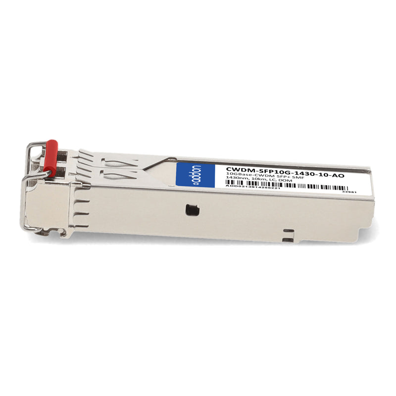 AddOn Cisco® CWDM-SFP10G-1430-10 Compatible TAA 10GBase-CWDM SFP+ Transceiver (SMF, 1430nm, 10km, LC, DOM)