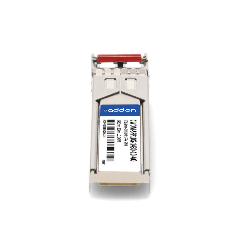 AddOn Cisco® CWDM-SFP10G-1430-10 Compatible TAA 10GBase-CWDM SFP+ Transceiver (SMF, 1430nm, 10km, LC, DOM)