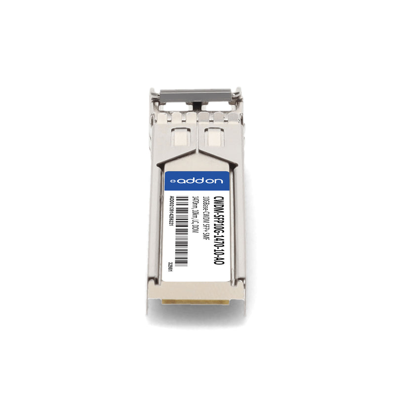 AddOn Cisco® CWDM-SFP10G-1470-10 Compatible TAA 10GBase-CWDM SFP+ Transceiver (SMF, 1470nm, 10km, LC, DOM)