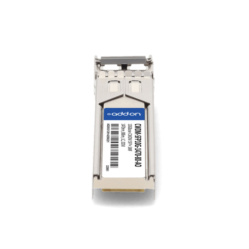 AddOn Cisco® CWDM-SFP10G-1470-80 Compatible TAA 10GBase-CWDM SFP+ Transceiver (SMF, 1470nm, 80km, LC, DOM)