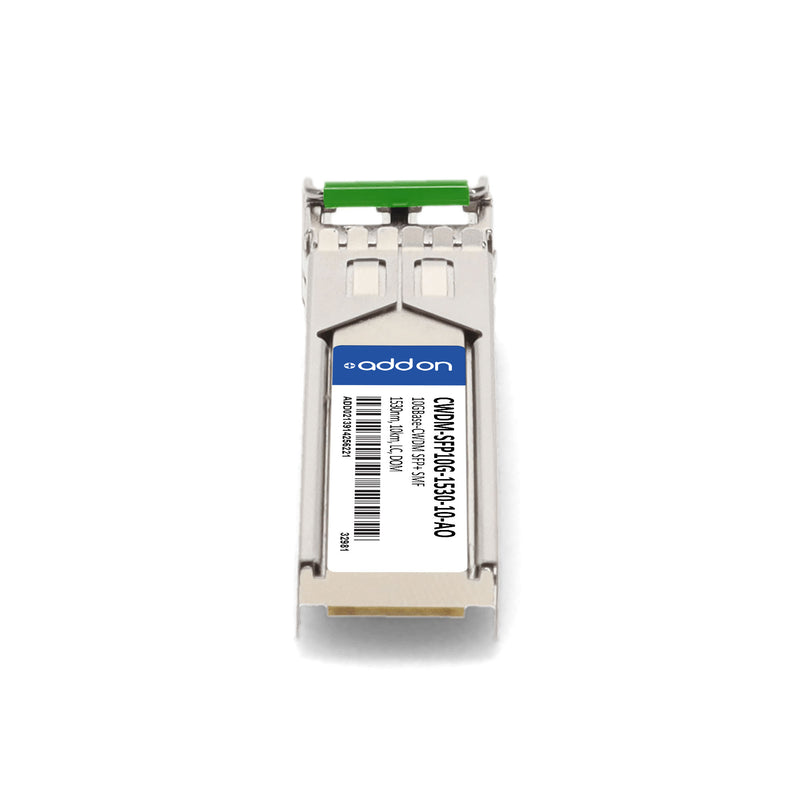 AddOn Cisco® CWDM-SFP10G-1530-10 Compatible TAA 10GBase-CWDM SFP+ Transceiver (SMF, 1530nm, 10km, LC, DOM)