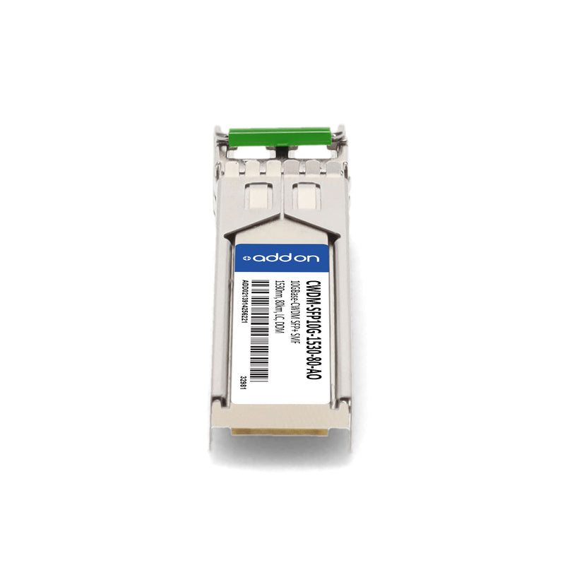 AddOn Cisco® Compatible TAA 10GBase-CWDM SFP+ Transceiver (SMF, 1530nm, 80km, LC, DOM)