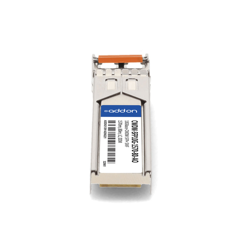 AddOn Cisco® Compatible CWDM-SFP10G-1570-80 TAA 10GBase-CWDM SFP+ Transceiver (SMF, 1570nm, 80km, LC, DOM)