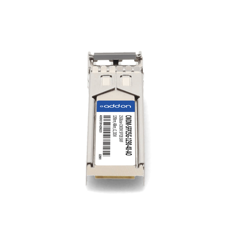 AddOn Cisco® CWDM-SFP25G-1290-40 Compatible TAA 25GBase-CWDM SFP28 Transceiver (SMF, 1290nm, 40km, LC, DOM)
