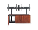 AVTEQ Custom 3-Bay Technology Credenza with Integrated Display Mount (Veneer Finish)