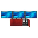 AVTEQ Custom 3-Bay Technology Credenza with Integrated Display Mount (Veneer Finish)