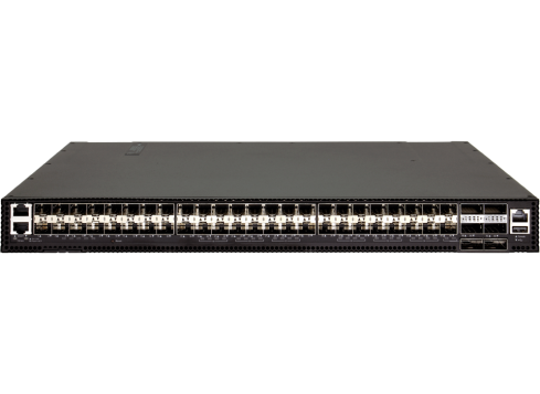 Edgecore AS5835-54X-O-48V-F 48-Port 10G SFP+ Data Center Switch with 6 x 100G QSFP28 Uplinks, Dual -48V DC Power, Front-to-Back Airflow