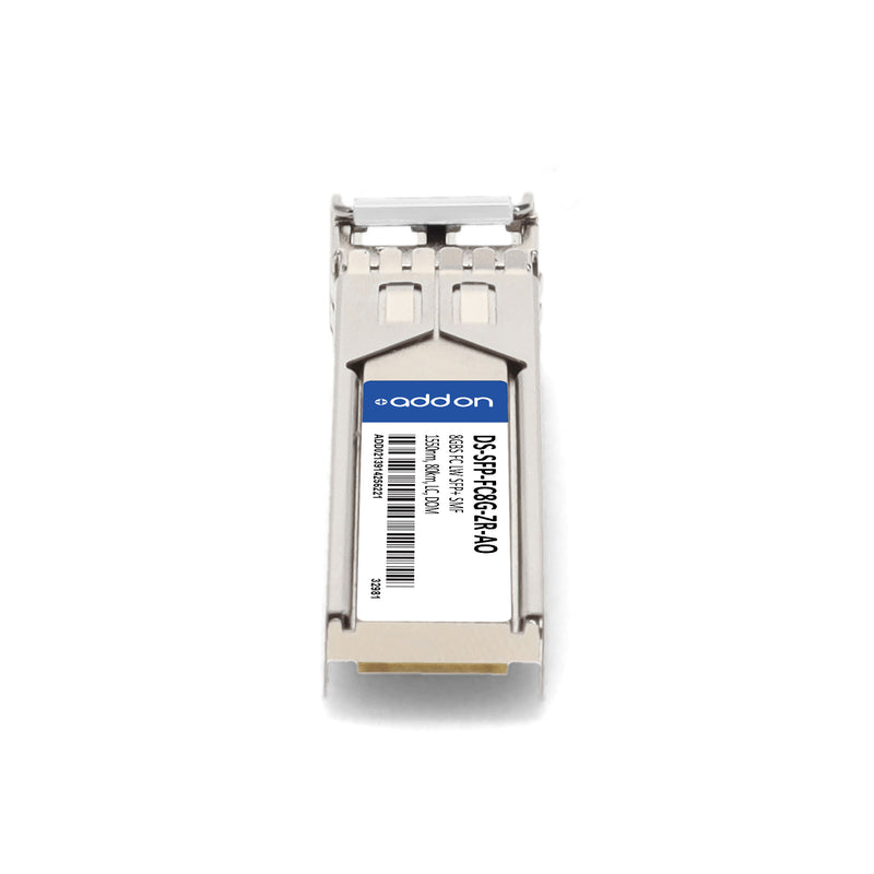 AddOn Cisco® DS-SFP-FC8G-ZR Compatible TAA 8GBase-LW Fibre Channel SFP+ Transceiver (SMF, 1550nm, 80km, LC, DOM)