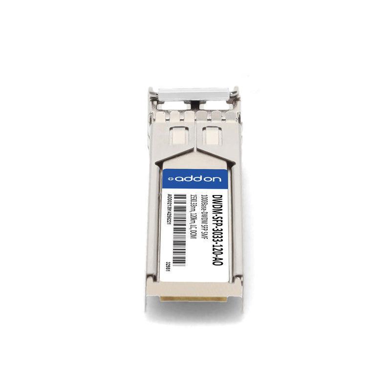 AddOn Cisco® DWDM-SFP-3033-120 Compatible TAA 1000Base-DWDM SFP Transceiver 100GHz (SMF, 1530.33nm, 120km, LC, DOM)