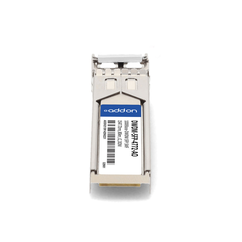 AddOn Cisco® DWDM-SFP-4772 Compatible TAA 1000Base-DWDM SFP Transceiver (1547.72nm, 80km, LC, DOM)