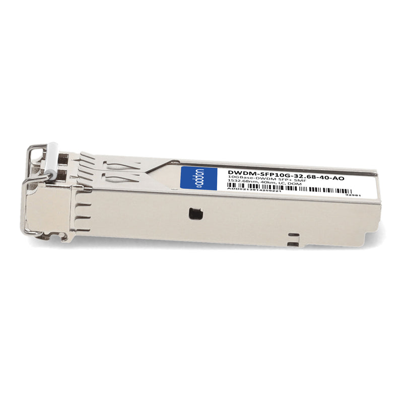 AddOn Cisco® DWDM-SFP10G-32.68 Compatible 10GBase-DWDM SFP+ Transceiver (1532.68 nm, 40 km, LC, SMF, DOM, TAA)