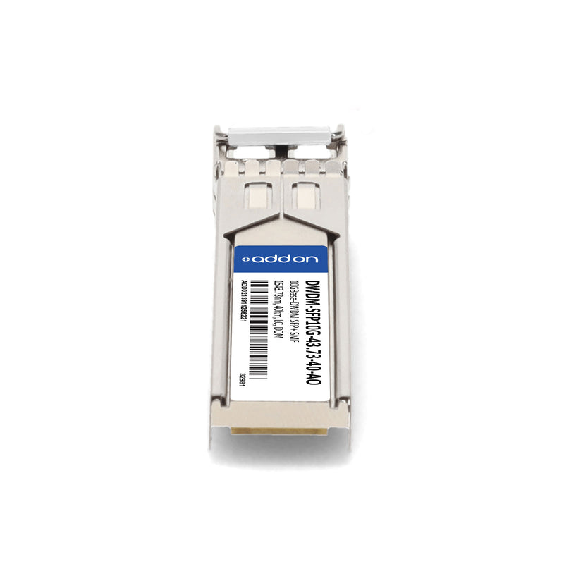 AddOn Cisco® DWDM-SFP10G-43.73 Compatible TAA 10GBase-DWDM SFP+ Transceiver (1543.73nm, 40km, LC, DOM)