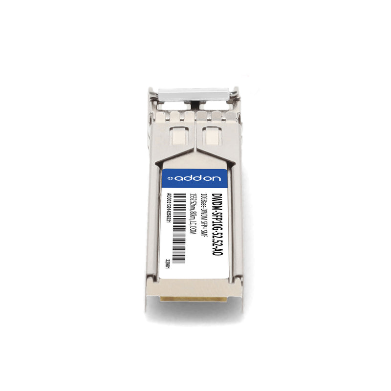 AddOn Cisco® Compatible DWDM-SFP10G-52.52 TAA 10GBase-DWDM SFP+ Transceiver (1552.52nm, 80km, LC, DOM)