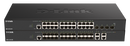 D-Link 28-Port 10G SFP+ Smart Managed Switch with 4x 10GBASE-T Uplinks (DXS-1210-28S)