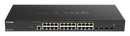 D-Link 28-Port 10G SFP+ Smart Managed Switch with 4x 10GBASE-T Uplinks (DXS-1210-28S)