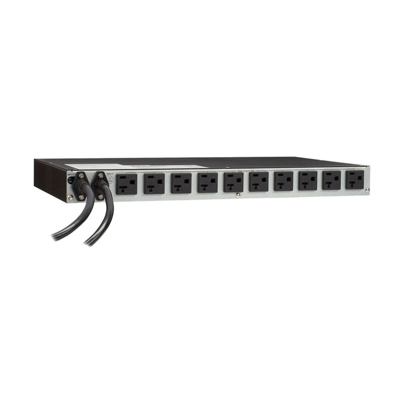 Eaton EATS120 Automatic Transfer Switch (ATS) Rack PDU, 1U, 120V 16A, (2) 5-20P Inputs, (10) 5-20R Outlets, 6 ft Cord