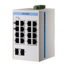 Advantech Industrial Gigabit Ethernet ProView Switch, 16-Port + 2 SFP, Wide Temp Range (EKI-5726FI-AE)