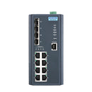 Advantech EKI-9612G-4FI-AE Industrial L3 Managed Ethernet Switch – 8 Gigabit + 4 SFP Ports, Wide Temp DIN-Rail