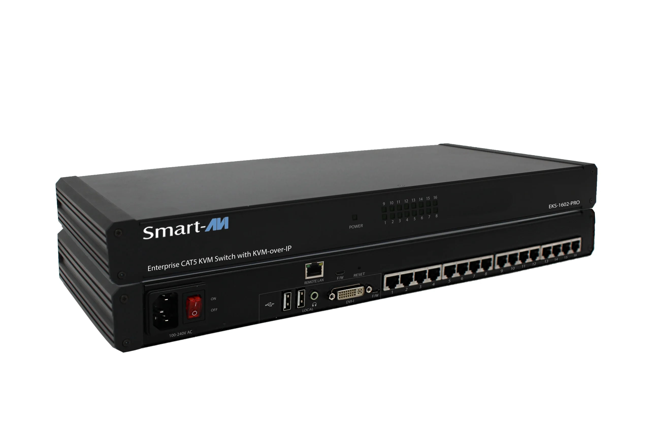 SmartAVI 16-Port CAT5 KVM Switch with Remote Access EKS-1602-PRO – Avendor
