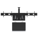 AVTEQ ELT-2000L Dual-Display Fixed-Height Floor Stand with 10RU Rack