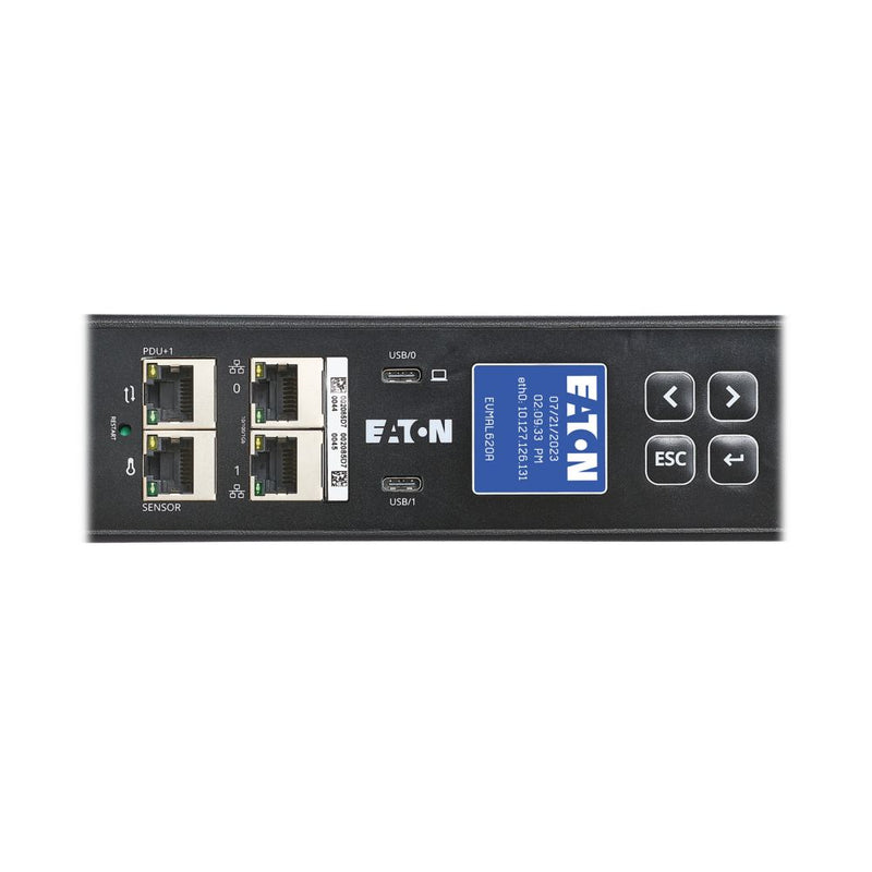 Eaton EVMAL620A Managed Rack PDU G4 – 0U Vertical, 3.8kW, 24 Outlets (C13/C39), L6-20P, 10 ft Cord