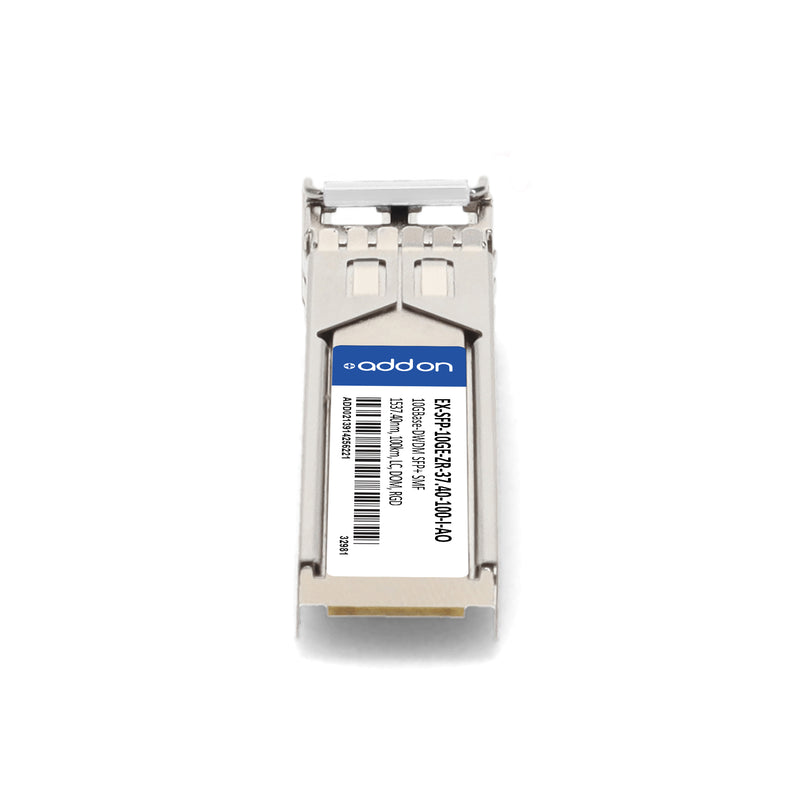 AddOn Juniper Networks® EX-SFP-10GE-ZR-37.40-100-I Compatible TAA 10GBase-DWDM SFP+ Transceiver (SMF, 1537.40nm, 100km, LC, DOM, -40 to 85°C)