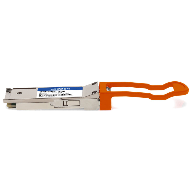AddOn Dell Force10® GP-QSFP-40GE-1ER Compatible TAA 40GBase-ER4 QSFP+ Transceiver (SMF, 1270–1330nm, 40km, LC, DOM)