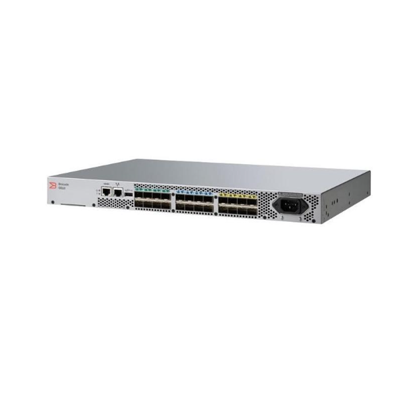 Brocade G610 24-Port 32G Fibre Channel Switch with 24×32Gb SFP+ and 1×AC PSU (BR-G610-24-32G-5-LNDP)