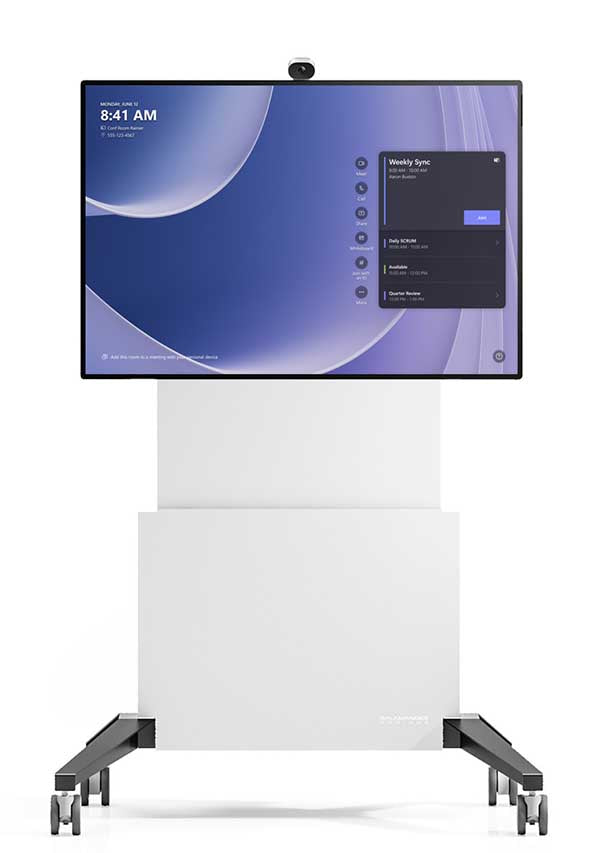 Salamander FPS2 Electric Lift Mobile Stand for Microsoft Surface Hub 2S 50″, Graphite Gray