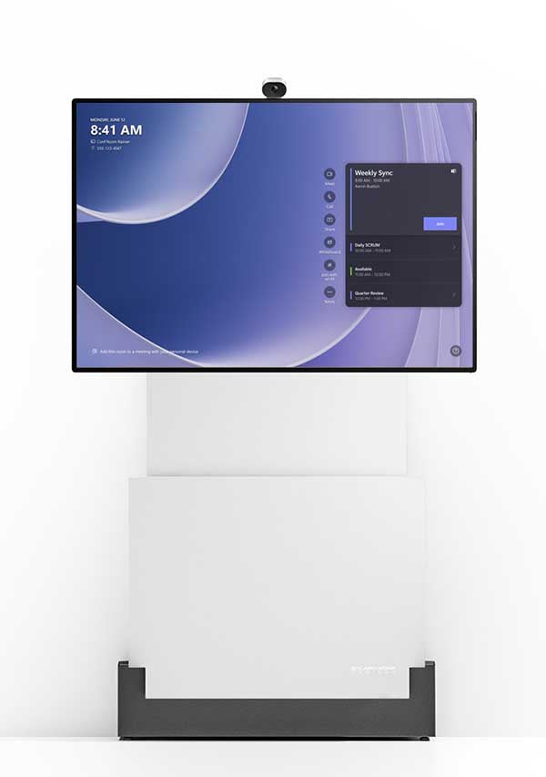 Salamander Designs FPS2W/EL/MS/GG Electric Lift Wall Stand for Microsoft Surface Hub 2S 50″ – Graphite Gray