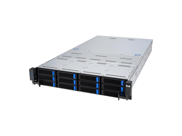 ASUS RS720-E11-RS12U 2U Rack Server with Dual 4th Gen Intel Xeon Scalable CPUs, DDR5, 12-Bay NVMe/SAS/SATA, 2.6KW PSU, PCIe 5.0 Expansion, ASMB11-iKVM