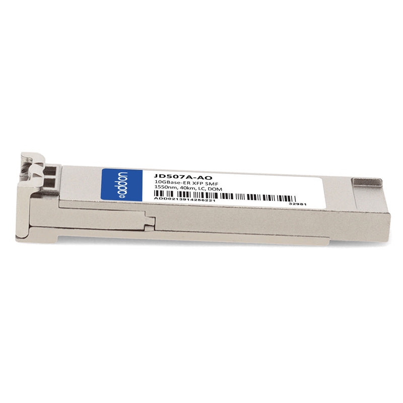 AddOn HP® JD507A Compatible TAA 10GBase-ER XFP Transceiver (SMF, 1550nm, 40km, LC, DOM)