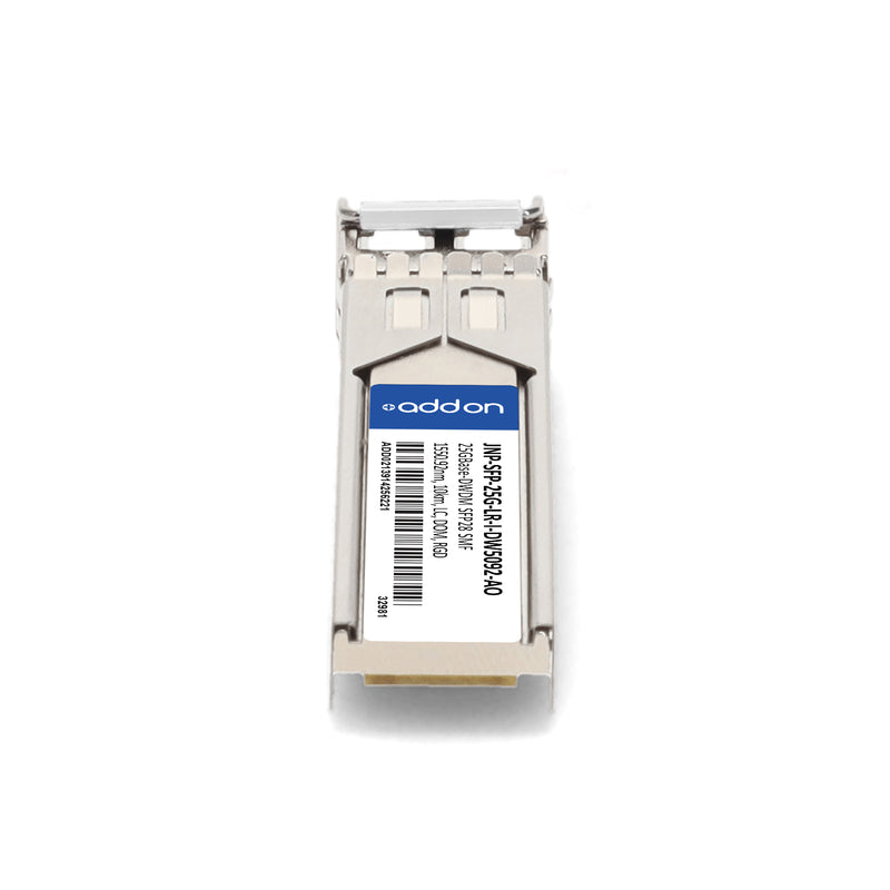 AddOn Juniper Networks® JNP-SFP-25G-LR-I-DW5092 Compatible TAA 25GBase-DWDM SFP28 Transceiver C-Band (SMF, 1550.92nm, 10km, LC, DOM, -40 to 85C)