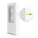Chief Impact Floor Standing Back-to-Back Portrait 43" White Kiosk LF43UWP