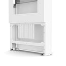 Impact Floor Mounted Portrait Kiosk 55" White LF55UWP